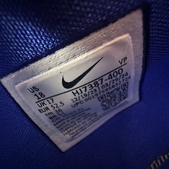 Nike KD 17 Men's size 18 Royal Blue Basketball Shoes HJ7387-400 - Picture 8 of 8